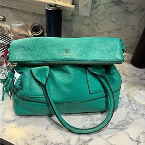 Kate Spade Turquoise Leather Satchel